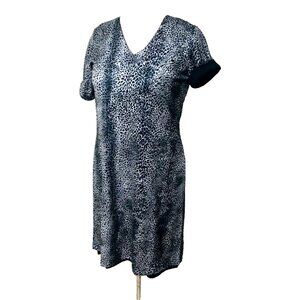 VTG Jessica Holbrook Animal Print Reverse Dress Women' S 40 Bust QVC Retired